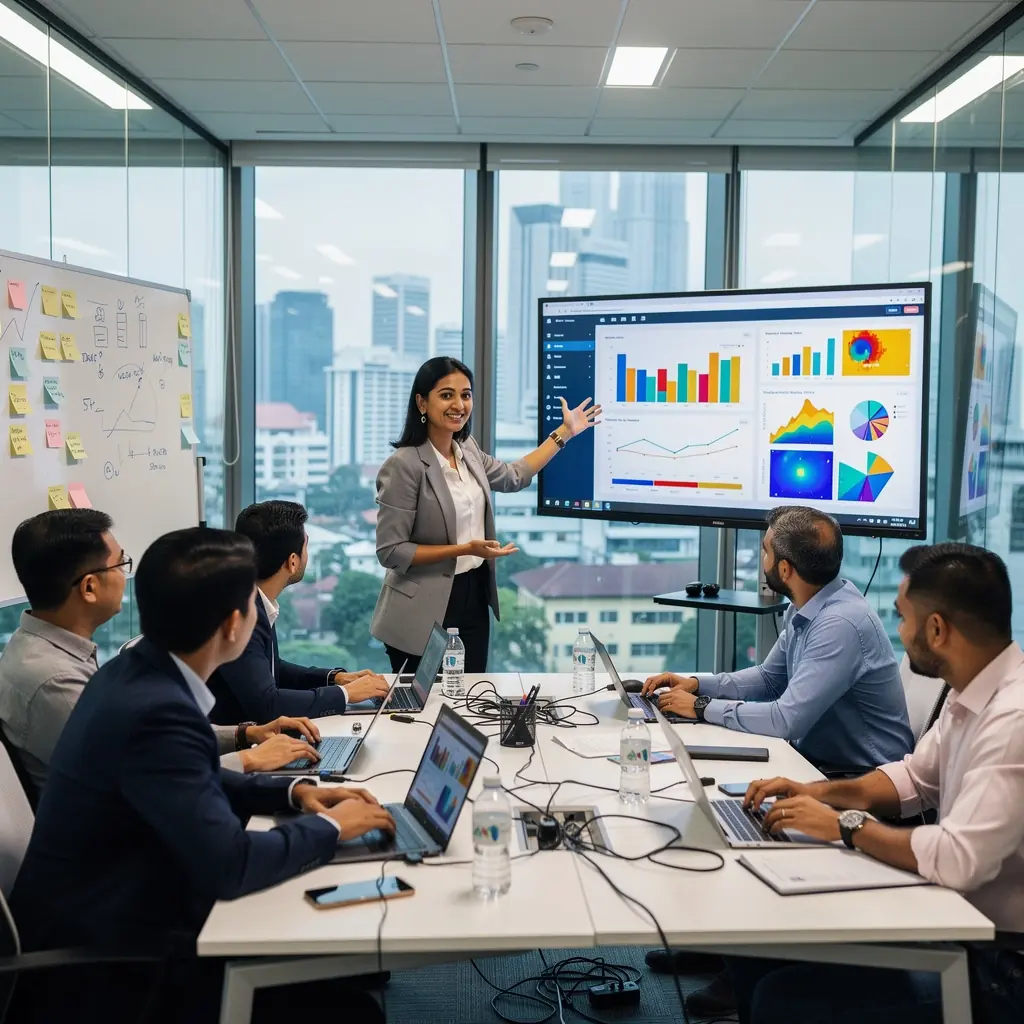 Professional team collaboration